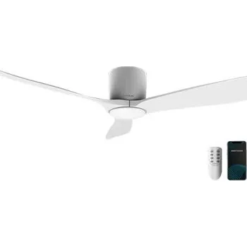 Domácí ventilátor Ventilátor Cecotec, 8236, EnergySilence 5400, stropní, světlo, DC motor, Wi-Fi, 6 rychlostí, průměr 52", 3 lopatky, 40 W