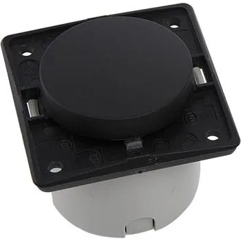 vypínač Berker Integro předmontovaný nástavný vypínač černá mat bez rámečku