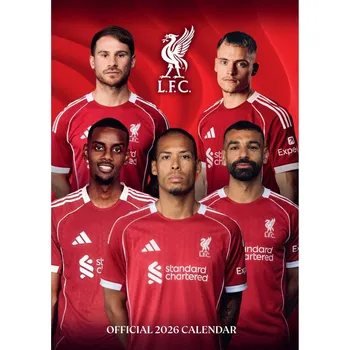 Kalendář Fan-shop Nástěnný kalendář Liverpool FC 2026