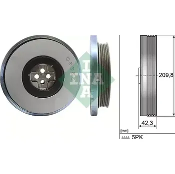 Rozvod motoru INA Řemenice klikového hřídele IN 544060610 + DOPRAVA ZDARMA!
