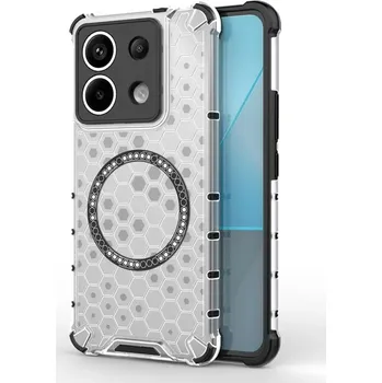 Pouzdro na mobilní telefon Techsuit HoneyComb Shield MagSafe pro Xiaomi Redmi Note 13 Pro 5G Poco X6 bílý