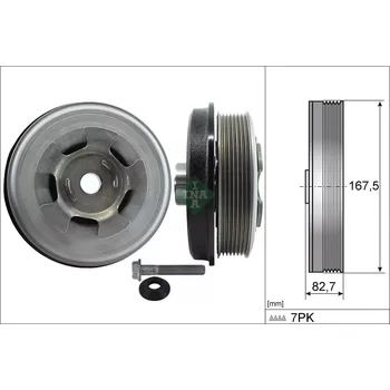 Motor automobilu INA Sada řemenice klikové hřídele IN 544060120 + DOPRAVA ZDARMA!