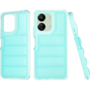 Pouzdro na mobilní telefon Techsuit Wave Shield Xiaomi Redmi 13C 4G 5G Poco C65 Tyrkysový