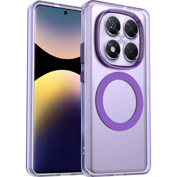 Pouzdro na mobilní telefon Techsuit CandyCase MagSafe pro Xiaomi Redmi Note 14 Pro 5G Poco X7 fialová