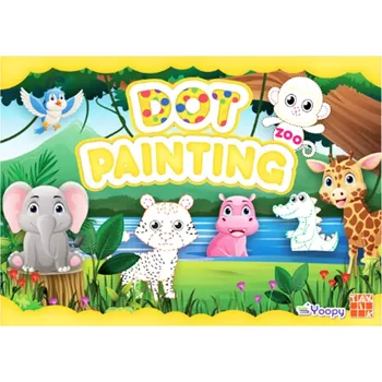 omalovánky Maluj bodkami zoo – kreativní omalovánky pro děti 3+