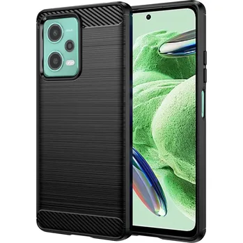 Pouzdro na mobilní telefon Techsuit Karbon Silikon Xiaomi Redmi Note 12 5G Poco X5 Černá