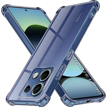 Pouzdro na mobilní telefon Techsuit Shockproof průhledný silikon Xiaomi Redmi Note 14S kouřově černý