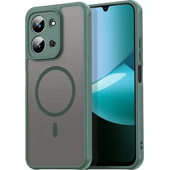 Pouzdro na mobilní telefon Techsuit HaloFrost II MagSafe pro Xiaomi Redmi 15C 4G/5G zelený