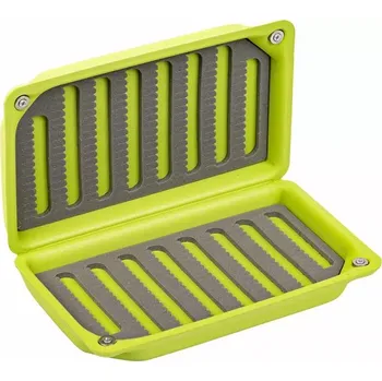 Pouzdro na rybářské vybavení Krabička na mušky plovoucí Traper Dry Fly Fluo Green
