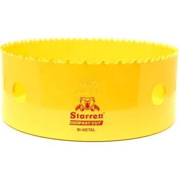 Vrták STARRETT Vykružovací vrták korunkový HSS 114mm, bimetalová děrovka - novinka FAST CUT!