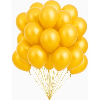 Balónek Nafukovací balónky - Zlatá - 20 kusů