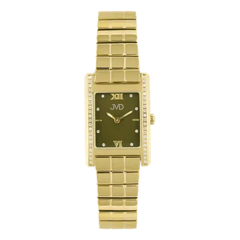 JVD Dámské hranaté zlacené hodinky