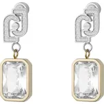 Liu Jo Třpytivé visací bicolor náušnice z oceli LJ3093 + 2 měsíce na vrácení zboží