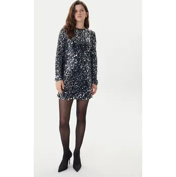 Dámské šaty ONLY Koktejlové šaty Anika 15358384 Černá Loose Fit XL