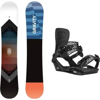 Snowboard Gravity Adventure 25/26 pánský snowboard + Gravity Indy black 25/26 snb vázání 158 cm wide + L (EU 42-45) + DÁREK + Doprava ZDARMA
