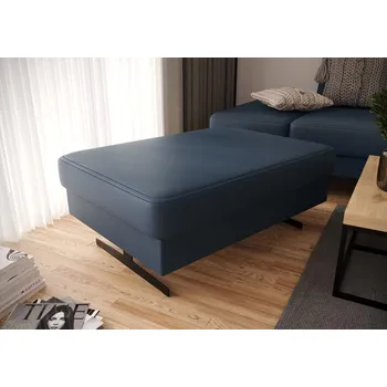 Taburet Taburet EMPORIO 100x70 cm přírodní kůže - Modrá kůže