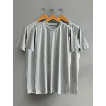 Dámské tričko Šedé dámské tričko bez potisku Bolf SD211-3P 3PACK - S