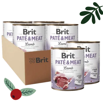 Krmivo pro psa 4 + 2 ZDARMA Brit Paté & Meat Lamb