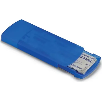 Lékárnička Náplasti v krabičce Evan, transparentní modrá