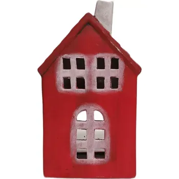 Svícen Domek keramický 19 x 10 dekorace na čajovou svíčku keramika