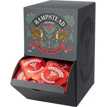 Horký nápoj Bio černý čaj English Breakfast Fairtrade Hampstead Tea London 250 ks