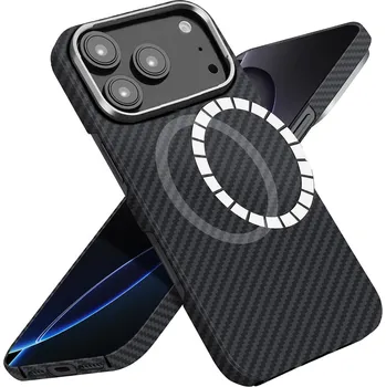 Pouzdro na mobilní telefon Techsuit Aramid Fiber MagSafe pro iPhone 17 Pro Max černý