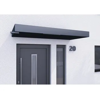 Stříška nad vchodové dveře Gutta BS Plus LED strip odtok P vchodová stříška 201 - 250 x 90 cm volitelná RAL