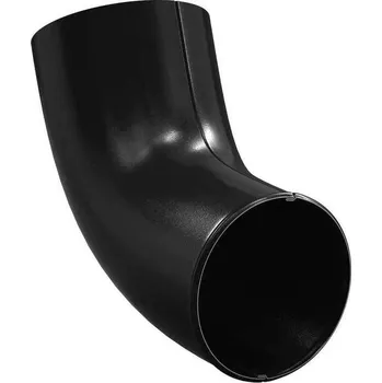 okap Gutta barevné výtokové okapové koleno 100 mm RAL 9005