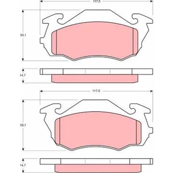 Brzdová destička Sada brzdových destiček, kotoučová brzda LUCAS GDB3136
