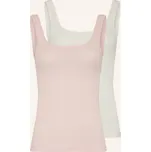 Hugo 2ks Balení Triček Twin, růžová / bílá