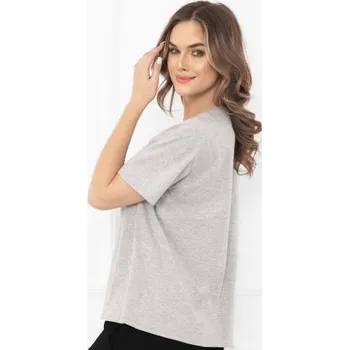 Dámské tričko Italian Fashion Klara - bavlna Světle šedá XL