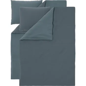 Povlečení LIVARNO® Sada saténového ložního povlečení, 140 x 200 cm, 70 x 90 cm, námořnická modrá, 2dílná