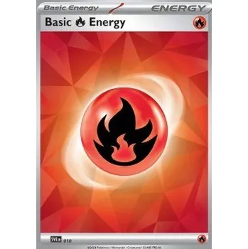 Karetní hra Pokémon SVE 010 - Fire Energy - Cracked Ice Holo