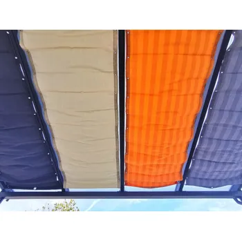 Pergola Gutta stínění k pergole Terrassendach Original 1,155 x 3,9 m Graphit