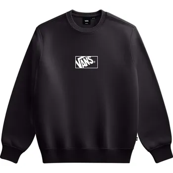 Pánská mikina mikina panská VANS BLOCKED BOX LOOSE CREW FLEECE Black - XS