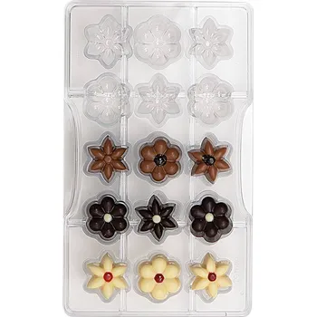 Nádoba na pečení Forma na čokoládu kytičky - Decora