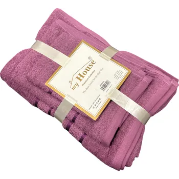 Ručník my House Sada ručníků - 1x50/100cm +1x70/140cm + 1x30/50 cm barva: fialová