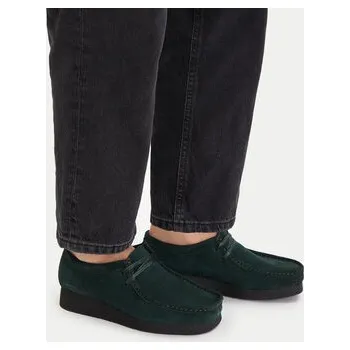 Dámské polobotky Polobotky Clarks WallabeeEVOSh 26184613 Zelená 39