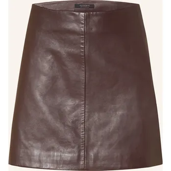 Dámská sukně Allsaints Dámská Kožená Sukně Renai, tmavě červená, 32