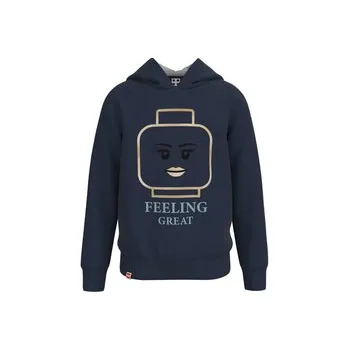 Dívčí mikina LEGO® Iconic 12010422 mikina s kapucí - tmavě modrá, velikost 128