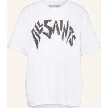 Dámské tričko Allsaints Dámské Tričko Zinc S Ozdobnými Kameny, bílá, 32