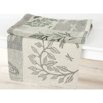 deka Snový svět Lněný pléd - jaro v přírodě