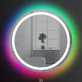 Zrcadlo Brilagi- LED RGBW Stm. vyhř. zrcadlo s pods. AVA PRO LED/18W/230V pr. 60 cm IP44