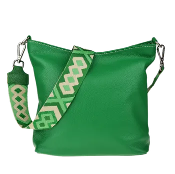 Kabelka NovaKabelka.cz Kožená italská crossbody kabelka Amalia Verde III
