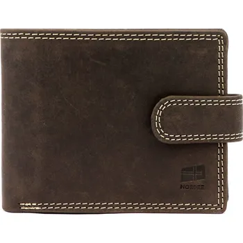 Peněženka Pánská kožená peněženka Nordee BJORN N992L hnědá