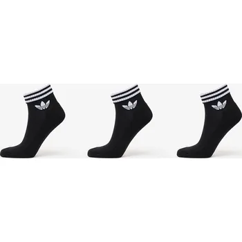 Pánské oblečení adidas Originals 3-Stripes Ankle Socks 3-Pack Black M