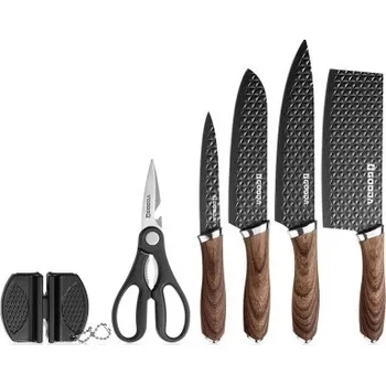 Kuchyňský nůž GOODA sada nožů 6-dílná s brouskem