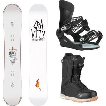 Snowboard Gravity Contra 25/26 snowboard + Gravity Drift black/sage vázání + Gravity Recon Atop black boty 152 cm + XL (EU 46-48) + DÁREK + Doprava ZDARMA