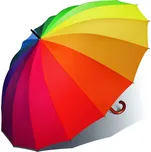 Happy Rain deštník duha dlouhý manuální 105cm/130cm