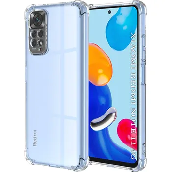Pouzdro na mobilní telefon Techsuit Nárazuvzdorný silikon Xiaomi Redmi Note 11 Note 11S Průhledný